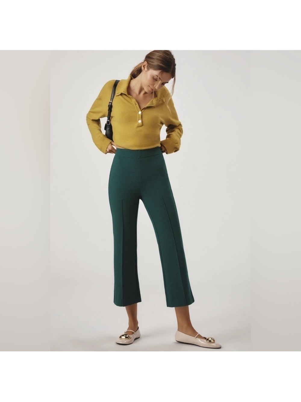 Maeve by Anthropologie The Margot Kick-Flare Cropped Pants by Maeve
Size small
